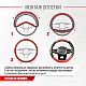 Оплетка экокожа Skyway  Carbon- 2 M Черно/Красная