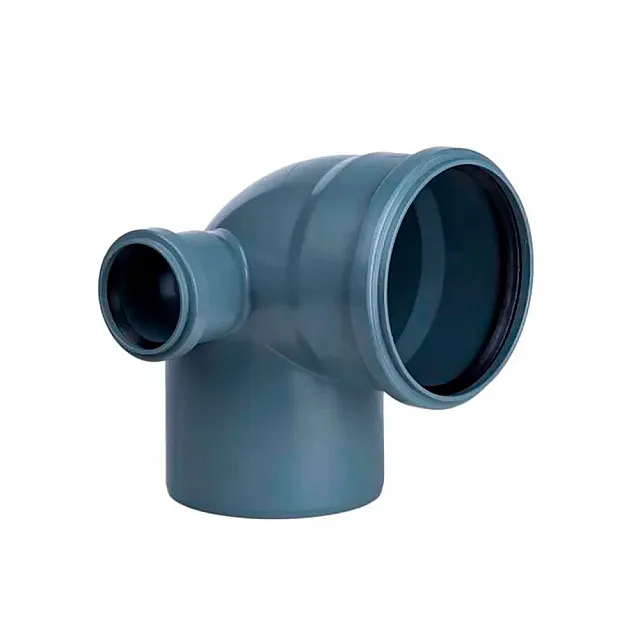 Отвод для внутренней канализации МультиМирПласт 110*50 мм 87.5° правый