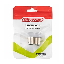 Автолампа диодная Skyway S08201456 S25/P21W 12V 9 SMD 2 шт