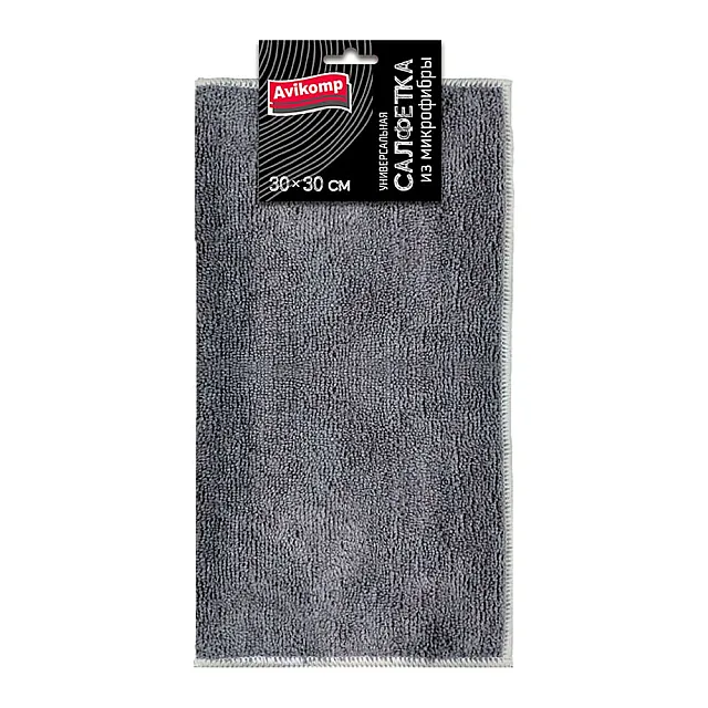 Салфетка универсальная Avikomp Графит 41254 из микрофибры 30*30 см серый