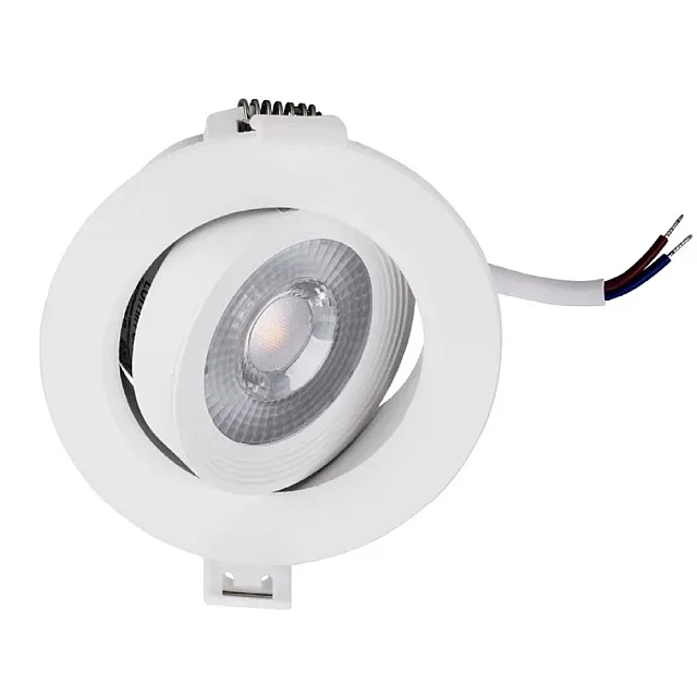 Светильник точечный Lumin-arte COB-DLL5W-YR SMD LED 5W 3000K 325LM 85*38 мм поворотный металл/пластик