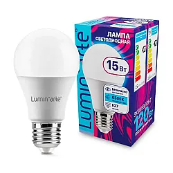 Лампа светодиодная Lumin-arte LSTD-A60 15Bт 6500К Е27 3/100