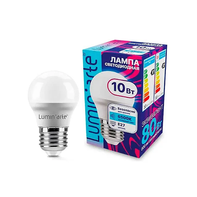 Лампа светодиодная Lumin-arte LSTD-G45 10Вт 6500K E27