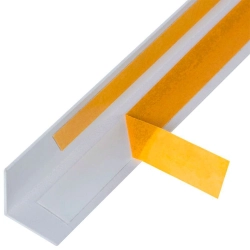 Уголок алюминиевый ПилотПро 13689 Quick Stick 20*20*1 мм 2 м белый муар