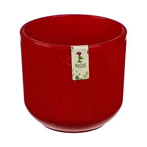 Горшок VipSet  AMR-3.1-10 Росси с дренажной системой красный 3.1 л