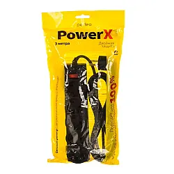 Сетевой фильтр Perfeo Powerx 8544429009 5 розеток черный 3 м