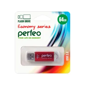 USB флэш-диск Perfeo PF-E01R064ES 64GB E01 Red economy series