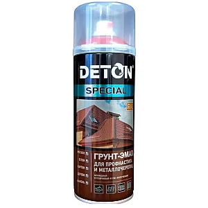Грунт-эмаль Deton Special для профнастила и металлочерепицы Ral3005 красное вино 520 мл
