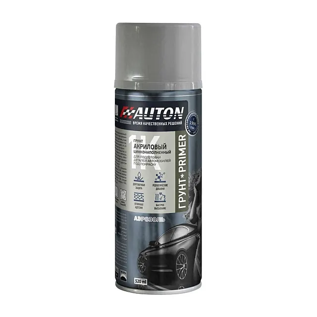 Грунт антикоррозионный с цинком AUTON Filler ATN-A0763 черный 520 мл