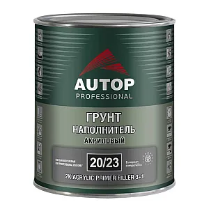 Грунт-наполнитель Autop 20/23 2K 3+1 акриловый серый 1 л