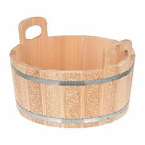 Ушат Банные штучки Цветы с орнаментом 15 л