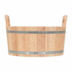 Ушат Банные штучки Цветы с орнаментом 15 л