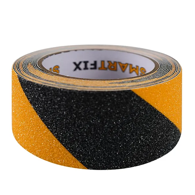 Лента противоскользящая SmartFix ANTI-SLIP клейкая чёрно-жёлтая 50 мм*5 м