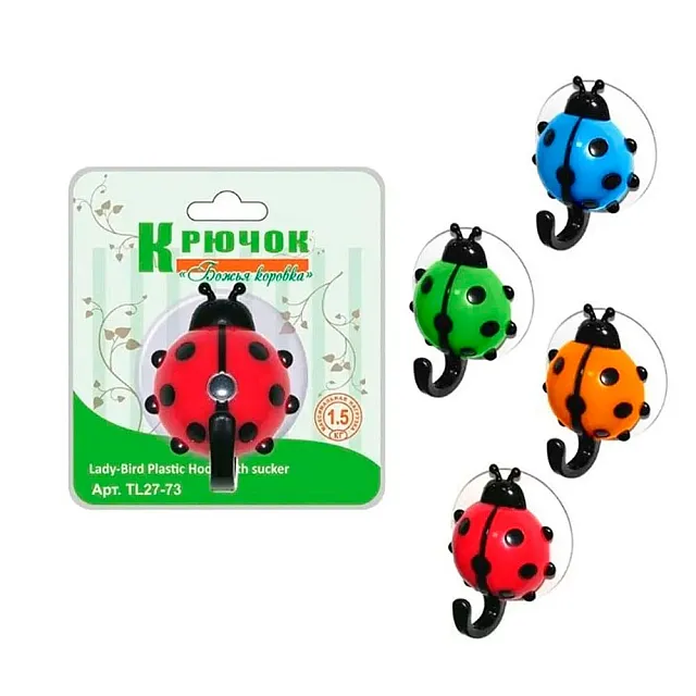 Крючок Божья Коровка TL27-73 на присоске