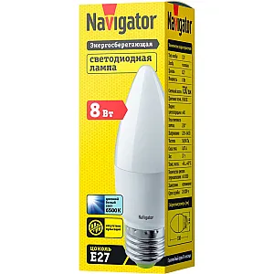Лампа Navigator 82 515 NLLB-C37-8-230-6.5K-E27-FR