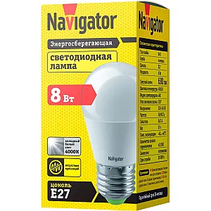 Лампа Navigator 82 555 NLLB-G45-8-230-4K-E27