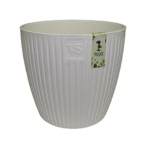 Горшок VipSet  AME-4.5-01 Эви с дренажной системой белый 4.5 л