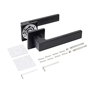 Ручка дверная Аллюр Лана BL 86150 13800 матовый черный