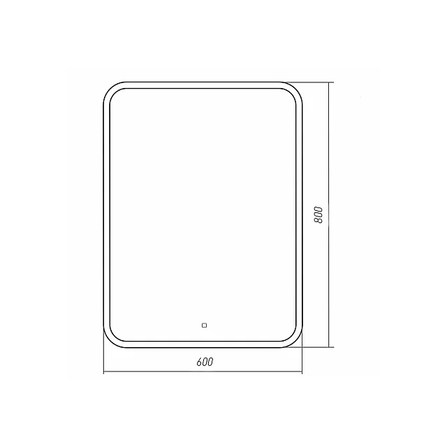 Зеркало Silver Mirrors Стив сенсорный выключатель 60*80 см