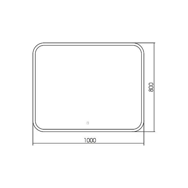 Зеркало Silver Mirrors Stiv neo LED-00002425 сенсорный выключатель 80*100 см