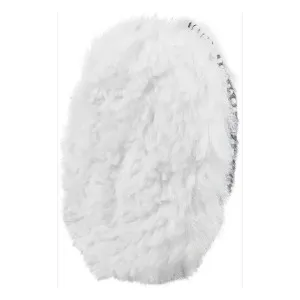 Насадка полировальная VertexTools 0096-125 под липучку натуральная шерсть 125 мм