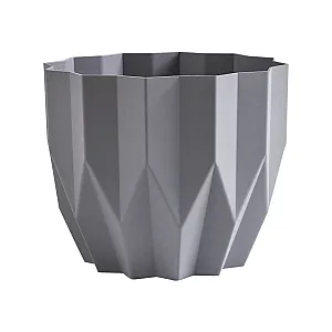 Кашпо ВМС Геометрия КШ-4113 серый жемчуг 0.8 л