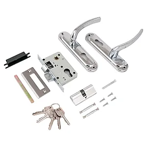 Замок врезной Стандарт 132/50 СР хром