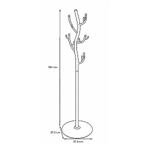 Вешалка ЗМИ Дерево напольная черная