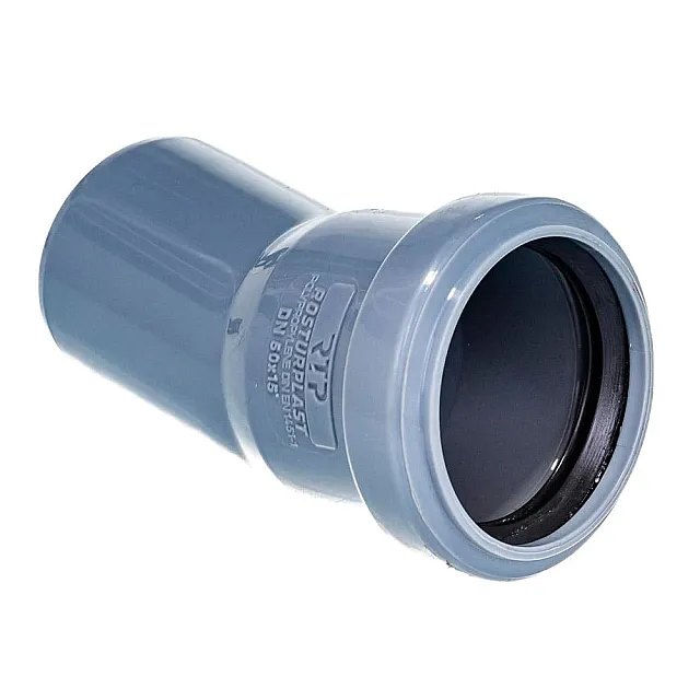 Колено для внутренней канализации РосТурПласт 36418 50 мм 15°