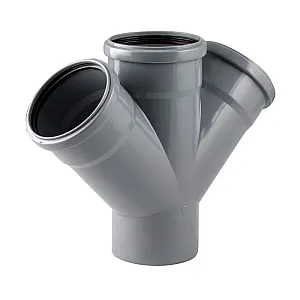 Крестовина для внутренней канализации РосТурПласт 11320 110*110*110 мм 45°