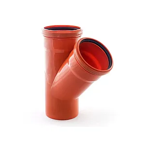 Тройник для наружной канализации РосТурПласт 11677 110*110*45 градусов