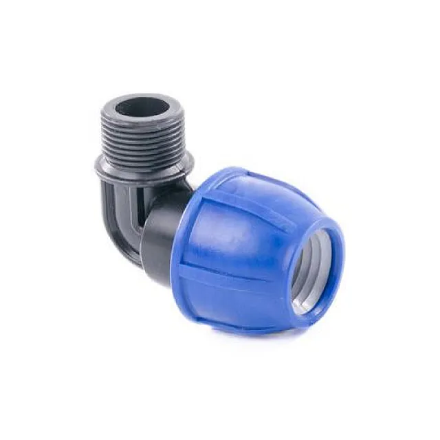 Колено РосТурПласт 11550 ПЭ наружняя резьба 20*3/4