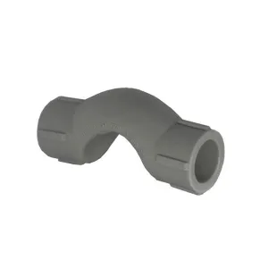 Обвод РосТурПласт 19774 ПП с муфтой короткий 32 серый
