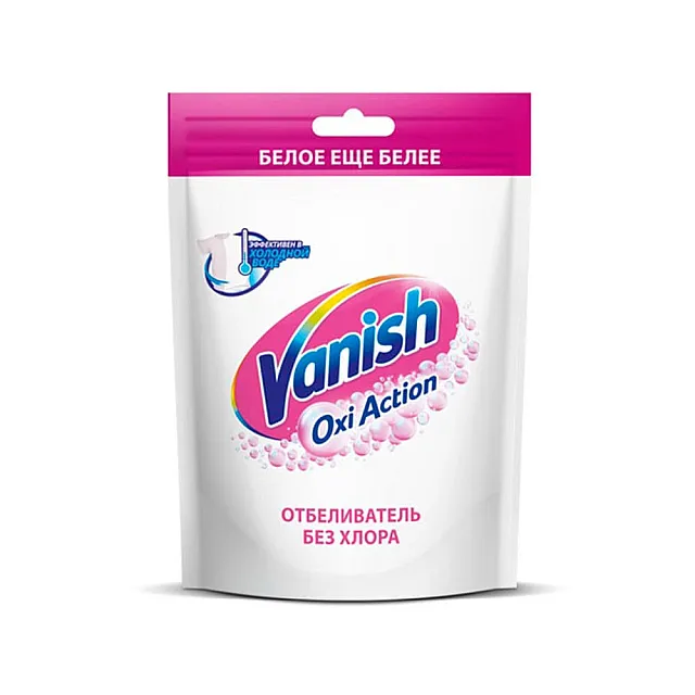 Пятновыводитель-отбеливатель Vanish Oxi Action Кристальная белизна 250 г
