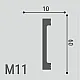 Молдинг Де-багет XPS Polymer M 11 60*10 мм