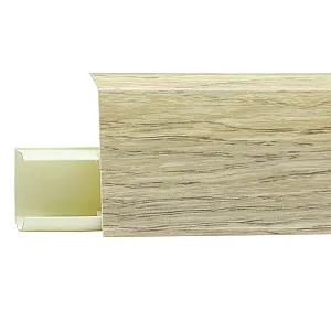 Плинтус Winart Tera 739 белый ясень со съемной панелью 72 мм 2.2 м