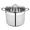 Кастрюля Mallony Culinaria 105803 из нержавеющей стали с крышкой из жаропрочного стекла 12.9 л