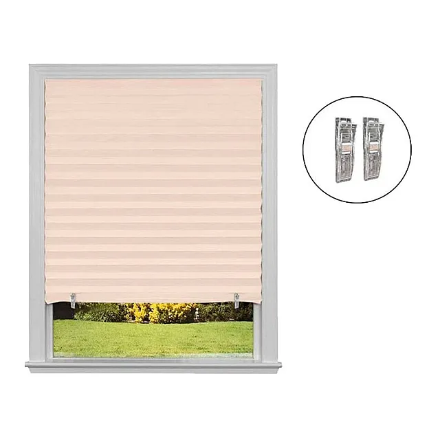 Шторы-плиссе Рыжий Кот Skandi 106248 самоклеящиеся 60*180 см бежевый