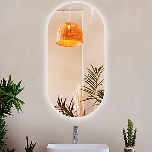 Зеркало Дабл-Ю София Классик SFJ90X45K с подсветкой 90*45 см