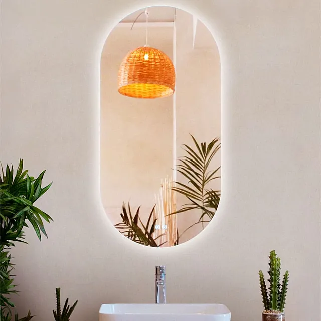 Зеркало Дабл-Ю София Классик SFJ90X45K с подсветкой 90*45 см