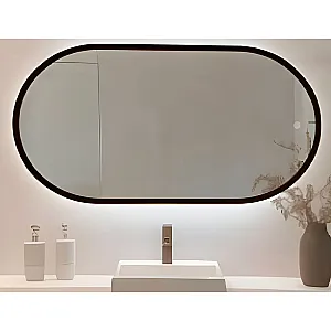 Зеркало Дабл-Ю София Black Classic SFJ90X45KBL с подсветкой 90*45 см