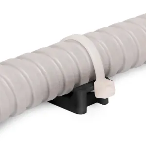 Площадка монтажная Fortisflex 63096 ПМО 22*16 мм черная 100 шт