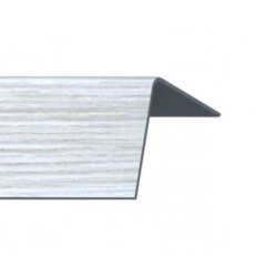 Угол Rico Moulding №112 ясень серый ПВХ с тиснением 20*20*2700 мм