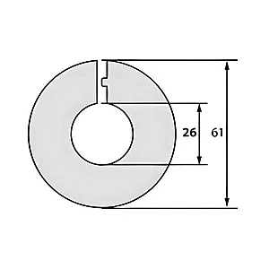 Розетты напольные Grace 26 мм махагон 2 шт