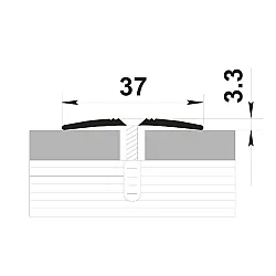 Порог Best Profile А5 КД 089 клен беленый 1.35 м