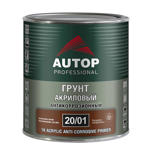 Грунт антикоррозионный акриловый Autop 20/01 ATP-PR20/01-08/P3 черный 1 кг