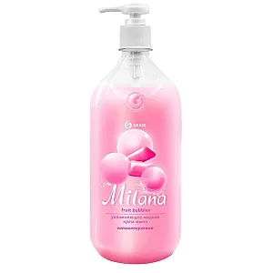 Крем-мыло жидкое Grass Milana fruit bubbles 125312 увлажняющее 1000 мл