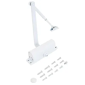 Доводчик дверной Notedo DC-080 гидравлический 60-120 кг белый