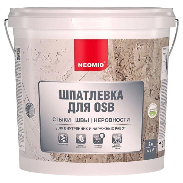 Шпатлевка Neomid для плит OSB 7 кг Шпатлевка Neomid для плит OSB 7 кг