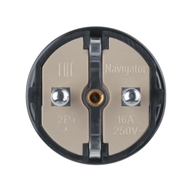 Вилка Navigator 61 360 NCA-PL02-16A-E-BL прямая черная Вилка Navigator 61 360 NCA-PL02-16A-E-BL прямая черная